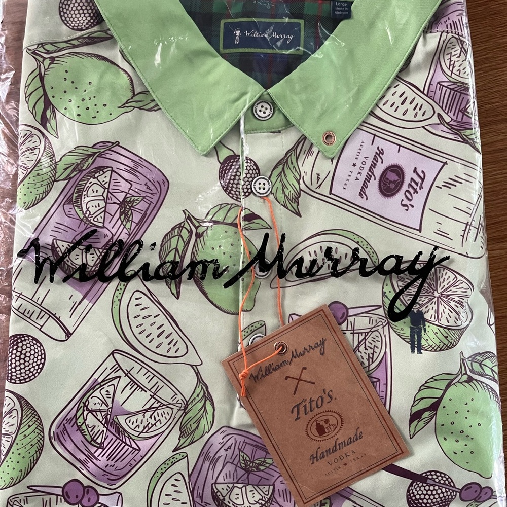 NWT three men’s William Murray golf shirts. $50.00 each shirt. Paid 80.00 each